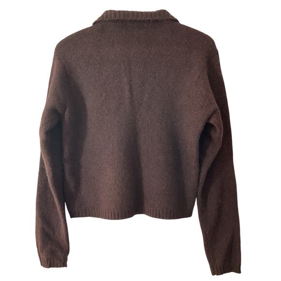 Vtg New York & Company Plaid Pullover Crewneck 100% WOOL Sweater Large - Picture 2 of 6